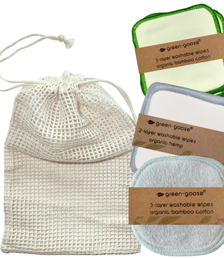 Green Goose Herbruikbare Wattenschijfjes - 15 Stuks - Mix