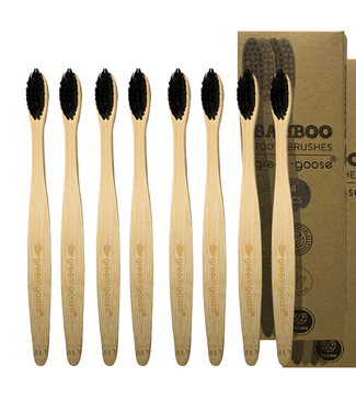 Green Goose Bamboe Tandenborstels | 8 Stuks | Hard