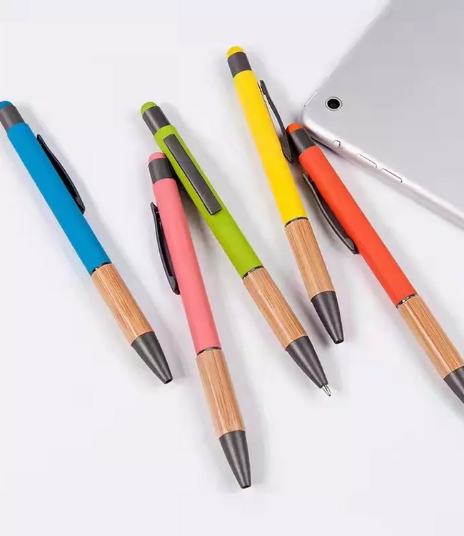 green-goose Bamboe Stylus Pen | Random Kleuren | 8 Stuks