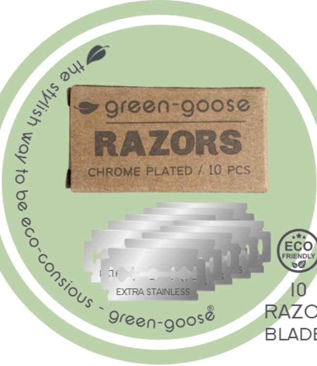 green-goose Scheermesjes | 10x10 Stuks