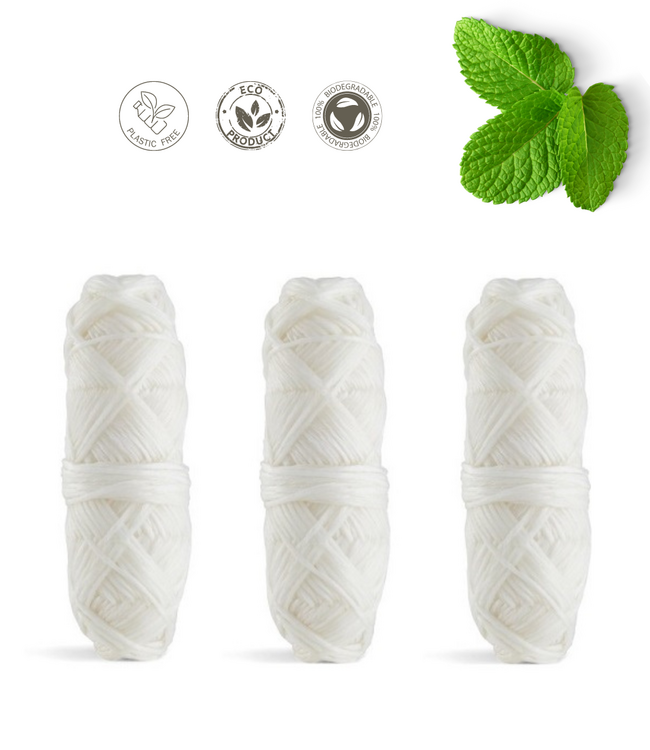 green-goose Bio-based Flosdraad | Met 3 Navullingen | Mint