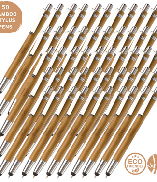 50 Duurzame Bamboe Stylus Pennen
