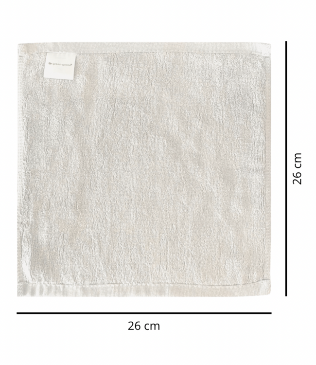 green-goose Bamboe Wasdoekjes | 6 Stuks | Wit