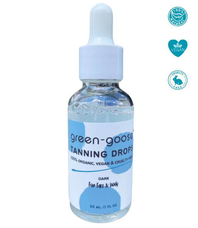 green goose Organic Tanning Drops - Dark - 30 ml