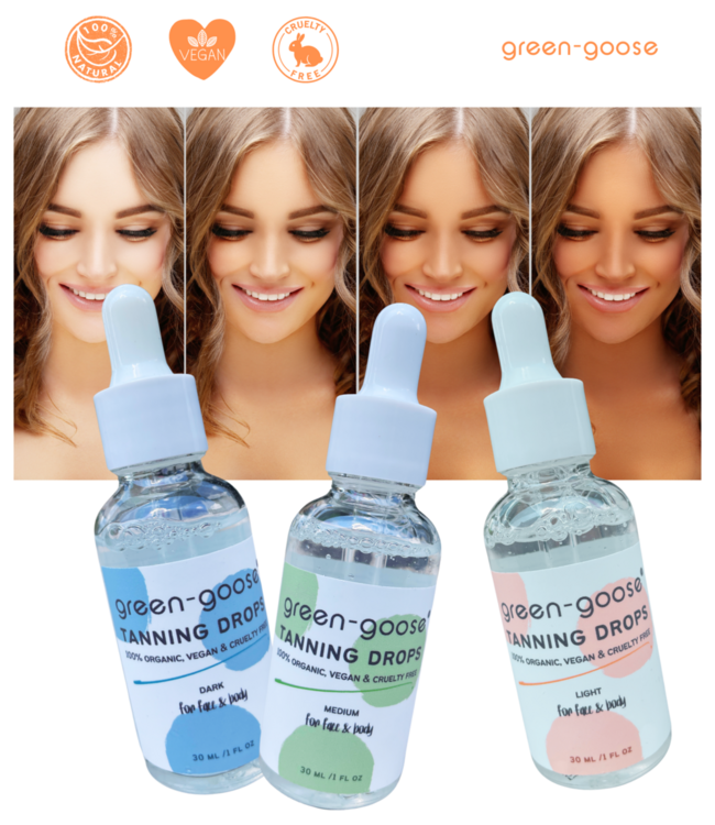 green goose Organic Tanning Drops - Medium - 30 ml