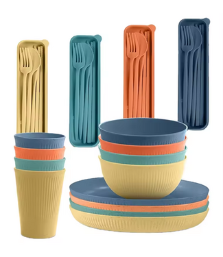 Green Goose Bioplastic Servies - 28-delig