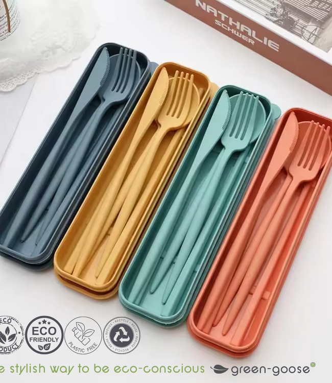 green-goose Bioplastic Servies - 28-delig