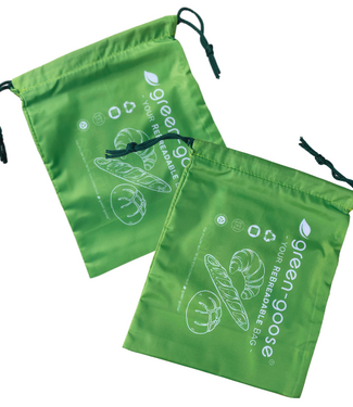 Green Goose Herbruikbare rPet Broodjeszakjes - 2 Stuks - 25x20cm