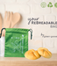 green-goose Herbruikbare rPet Broodjeszakjes - 2 Stuks - 25x20cm
