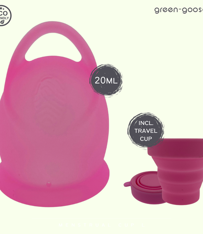 Siliconen Menstruatie Cup met Houder / Sterilisator
