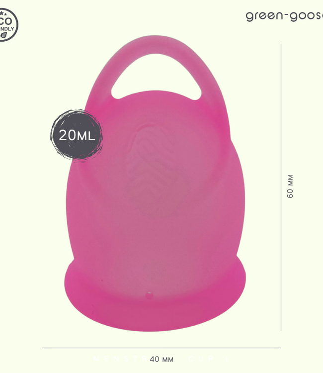 Siliconen Menstruatie Cup met Houder / Sterilisator