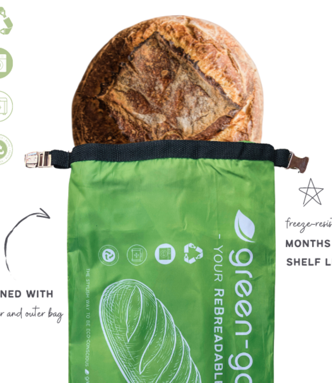 green-goose Herbruikbare rPet Broodzak XL - 42x28cm