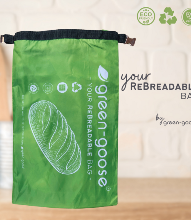 green-goose Herbruikbare rPet Broodzak XL - 42x28cm