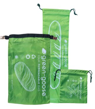 Green Goose green-goose Herbruikbare rPet Broodzakkenset