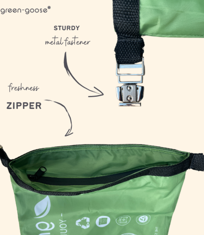 green-goose Herbruikbare rPet Broodzakkenset