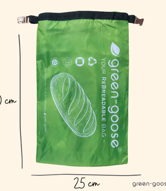 green-goose Herbruikbare rPet Broodjeszak L - 40x25cm