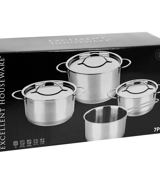 Pannenset RVS - 7 delig