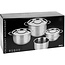 Excellent Houseware Edelstahl-Kochtopf-Set - 7-teilig