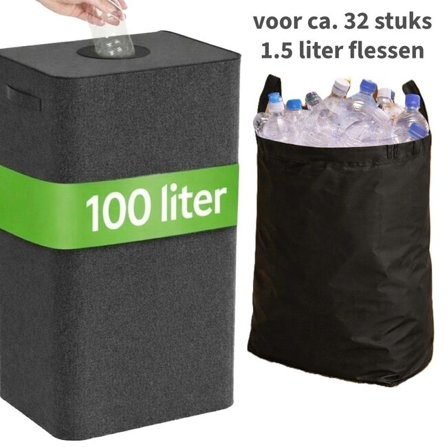 Statiegeld Container met Flessentas