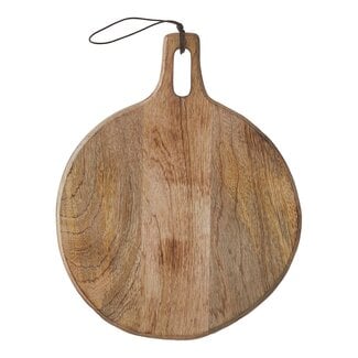 Duko Schneide- und Servierbrett aus Mangoholz - Braun - Ø28 cm