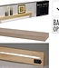 Wandplank met LED verlichting - Bruin