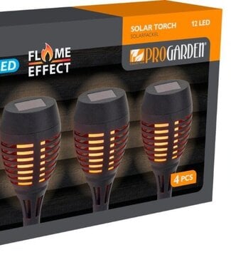 ProGarden Solar Tuinfakkels - 4 stuks