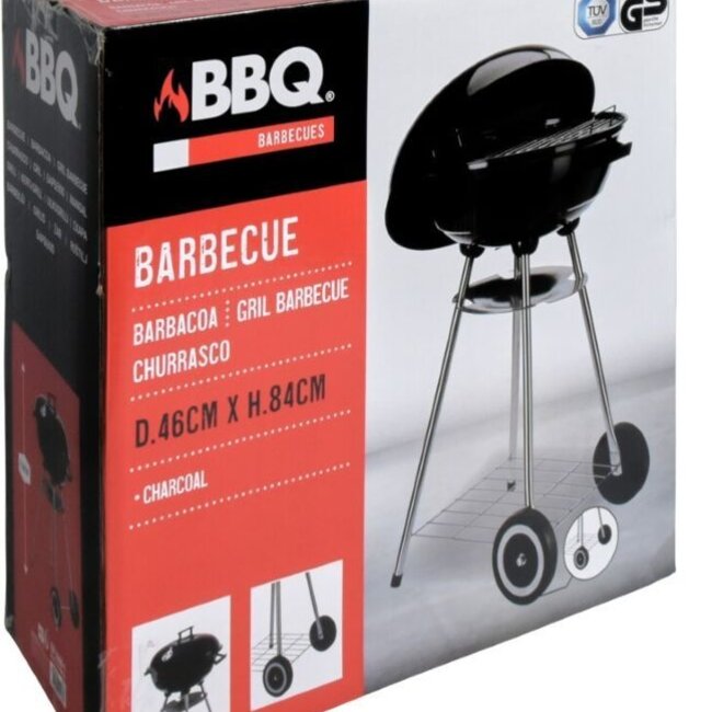 Houtskoolbarbecue op Wielen - 46cm