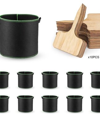 Ceruzo Plantenzakken 10 stuks - 30 Liter