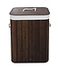 Bamboe Wasmand met Deksel - 72L - Bruin