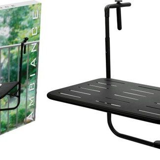 Ambiance Balkontafel - Mat Zwart - 60x40