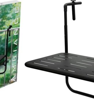Ambiance Balkontafel - Mat Zwart - 60x40