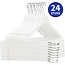 24 Houten Kledinghangers Wit