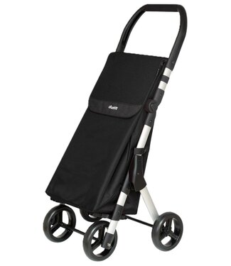 Duett Muuvi Up Boodschappentrolley - Tasinhoud 46L - 4 Wielen - Opvouwbaar - Zwart