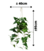 Typhonium Kunst Hangplant 95cm