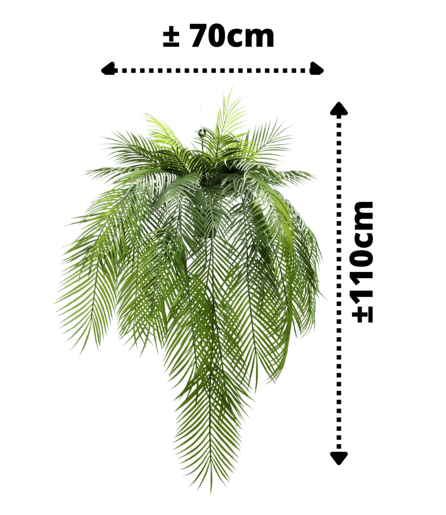 Palm Kunst Hangplant 110cm