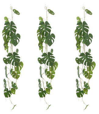 PrettyPlants 3st. Monstera Kunstslinger 120cm (Guirlande)