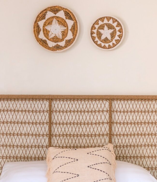 Wanddecoratie | Wandmand | Decoratieve schaal GUMA van bananenvezel (2 maten)