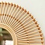 Ronde Rotan Spiegel 58 cm | Handgemaakte Boho Wandspiegel BUMI