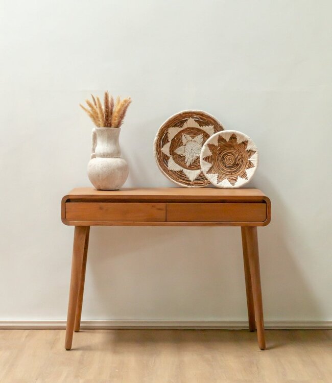 Wanddecoratie | Wandmand | Decoratieve schaal GUMA van bananenvezel (2 maten)