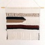 Soeji Grote macrame muurhangen - geweven boho wanddecor - moderne katoenen muur hangend natuurlijk materiaal - handgeweven wanddecor 120x95 cm udara