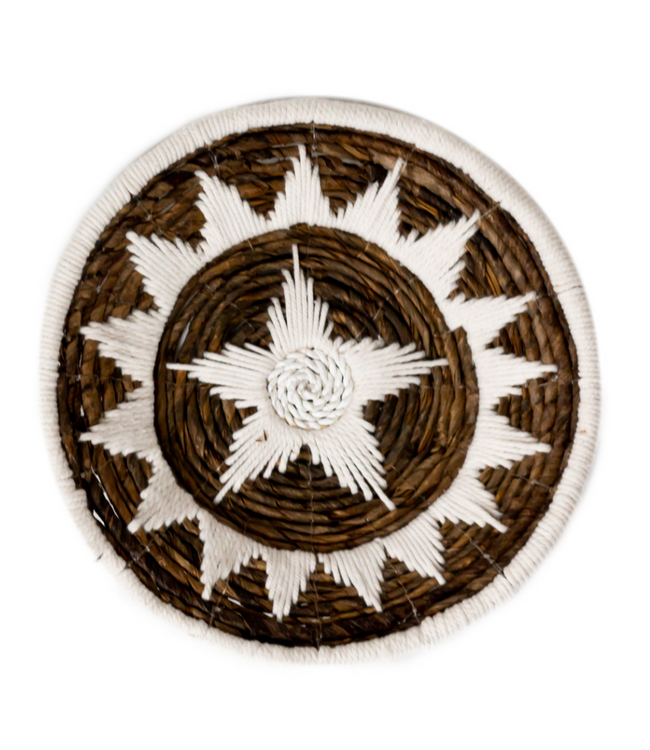 Wanddecoratie | Wandmand | Decoratieve schaal GUMA van bananenvezel (2 maten)