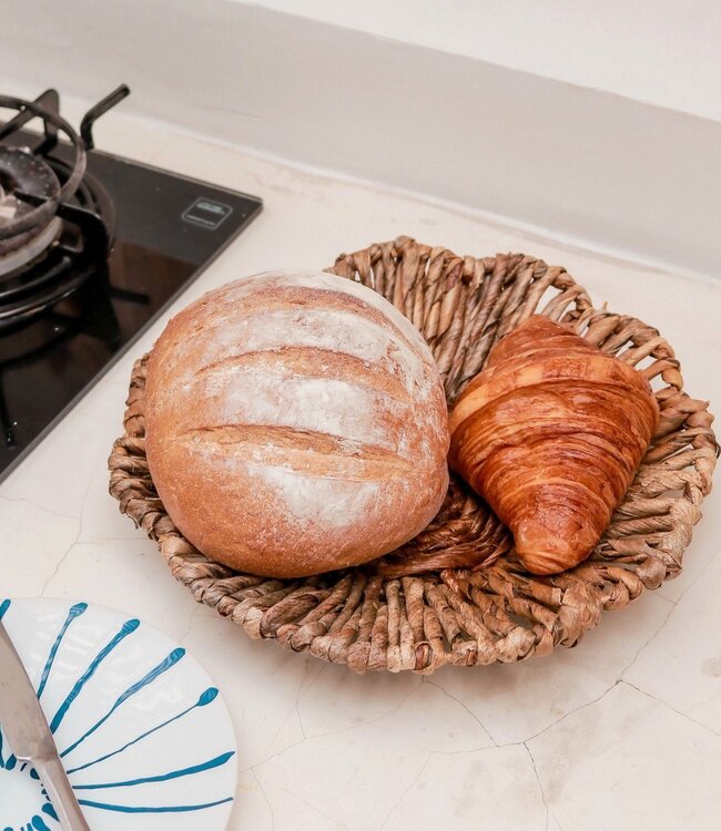 Wanddecor of Schaal MELAYA Wandmand van Bananenvezel (2 maten)