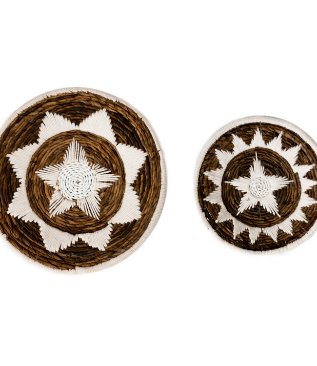 Wanddecoratie | Wandmand | Decoratieve schaal GUMA van bananenvezel (2 maten)