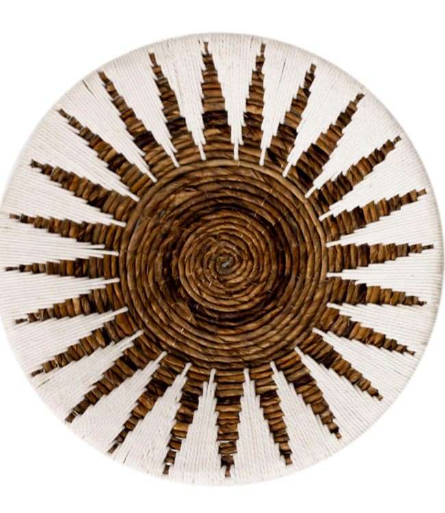 Wanddecoratie | Wandmand | Decoratieve schaal MADALA gemaakt van bananenvezel (2 maten)