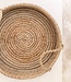 Rond dienblad geweven van zeegras PINTU decoratief dienblad (2 maten)