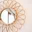 Kleine rotan spiegel 38 cm handgemaakte Boho wandspiegel DAAU wanddecoratie ronde spiegel decoratieve spiegel