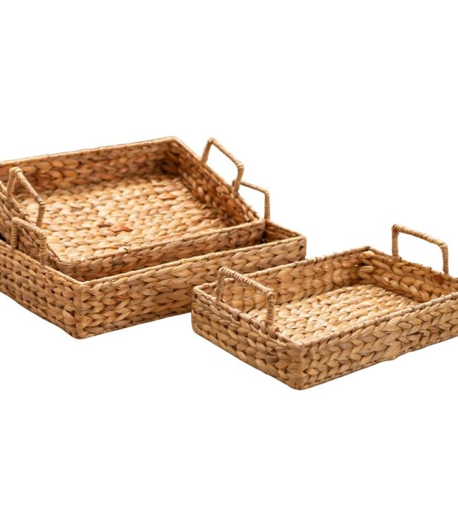 Dienblad BESAKIH van waterhyacint (3 maten)