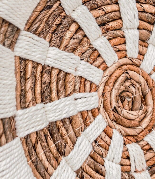 Wanddecoratie | Wandmand | Wandmand | Decoratieve schaal HUTAN van bananenvezel (2 maten)