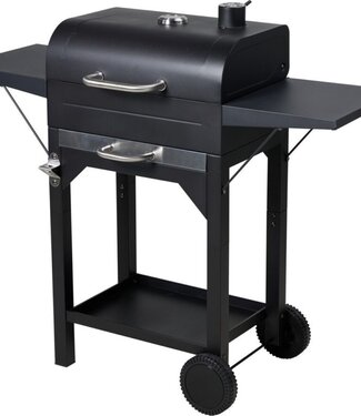 Soeji Houtskool BBQ - mat zwart - verrijdbaar