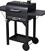 Houtskool BBQ - mat zwart - verrijdbaar